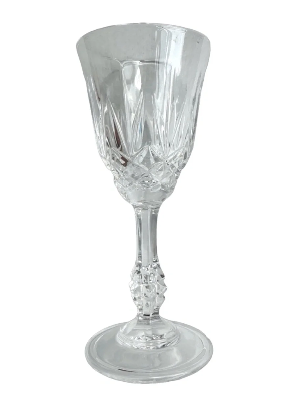 Clear Crystal Shot Glasses 4 3/4” (lot of 8) Footed